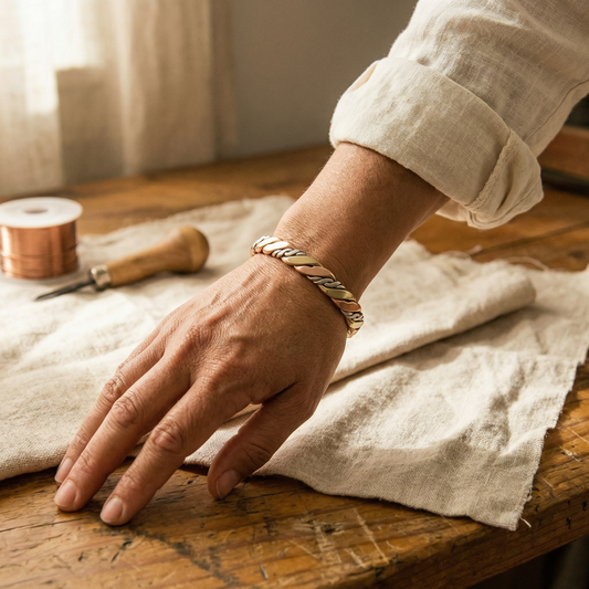 Clara's Stone Copper Bracelet