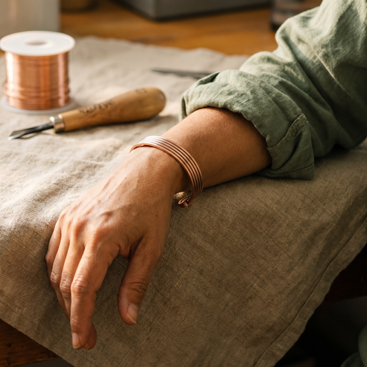 Clara's Ridge Copper Bracelet