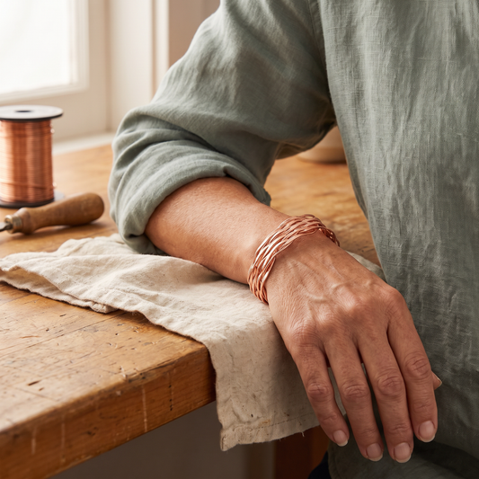 Clara's Wisp Copper Bracelet