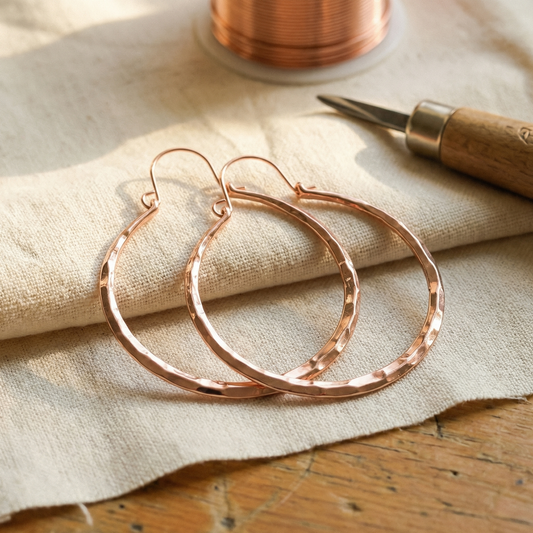 Clara's Willow Copper Earrings