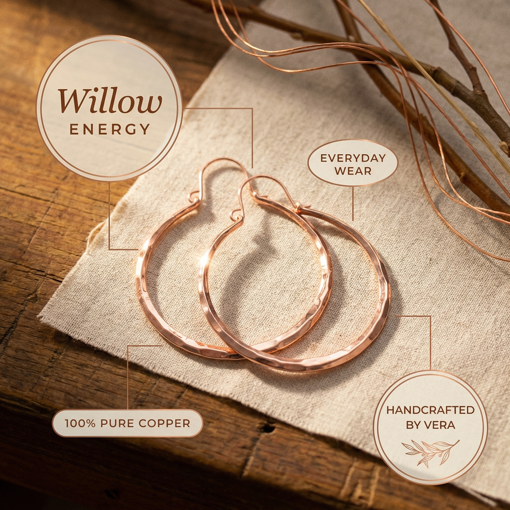 Clara's Willow Copper Earrings