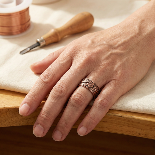 Clara's Petal Copper Ring