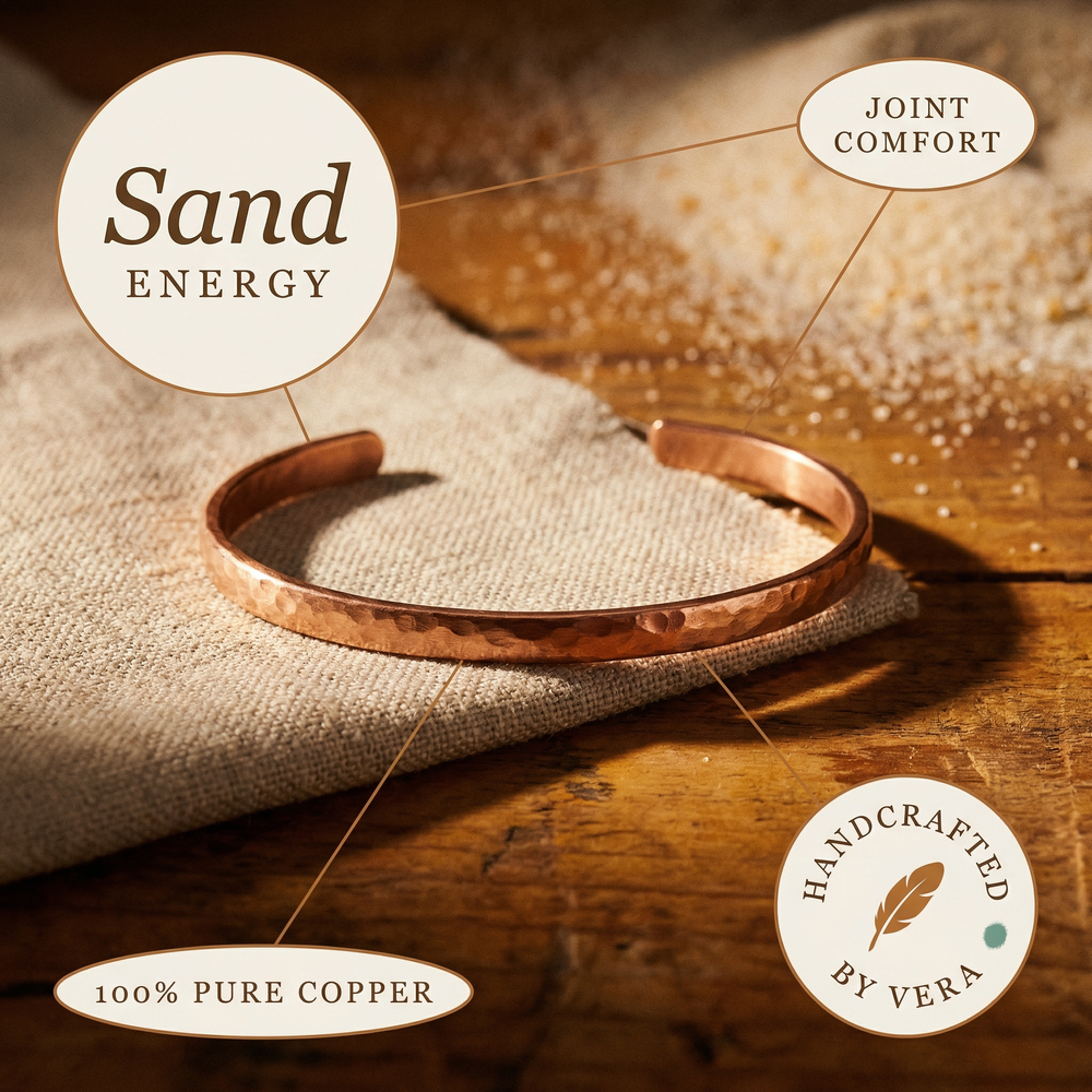 Clara's Sand Copper Anklet