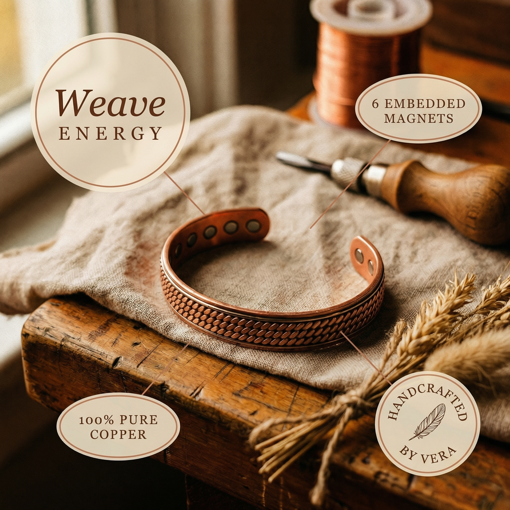 Clara's Wave Copper Bracelet