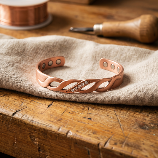 Clara's Seam Copper Bracelet