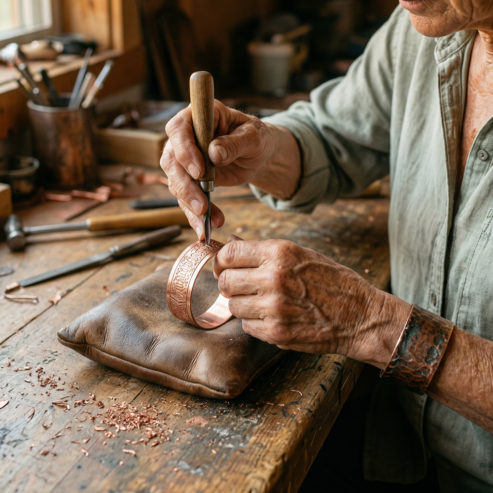 Vera's Drift Copper Bracelet