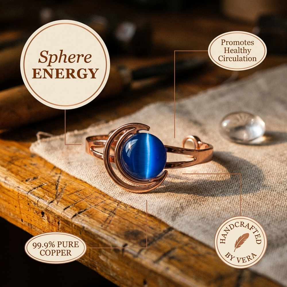 Clara's Sphere Copper Bracelet