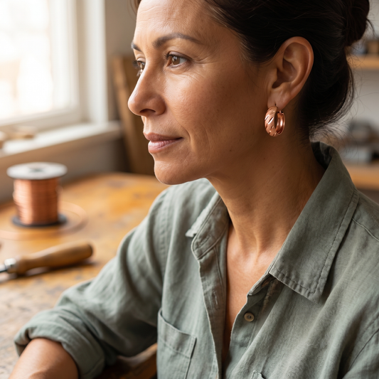 Clara's Vale Copper Earrings