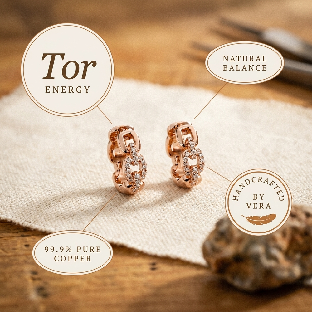 Clara's Tor Copper Earrings