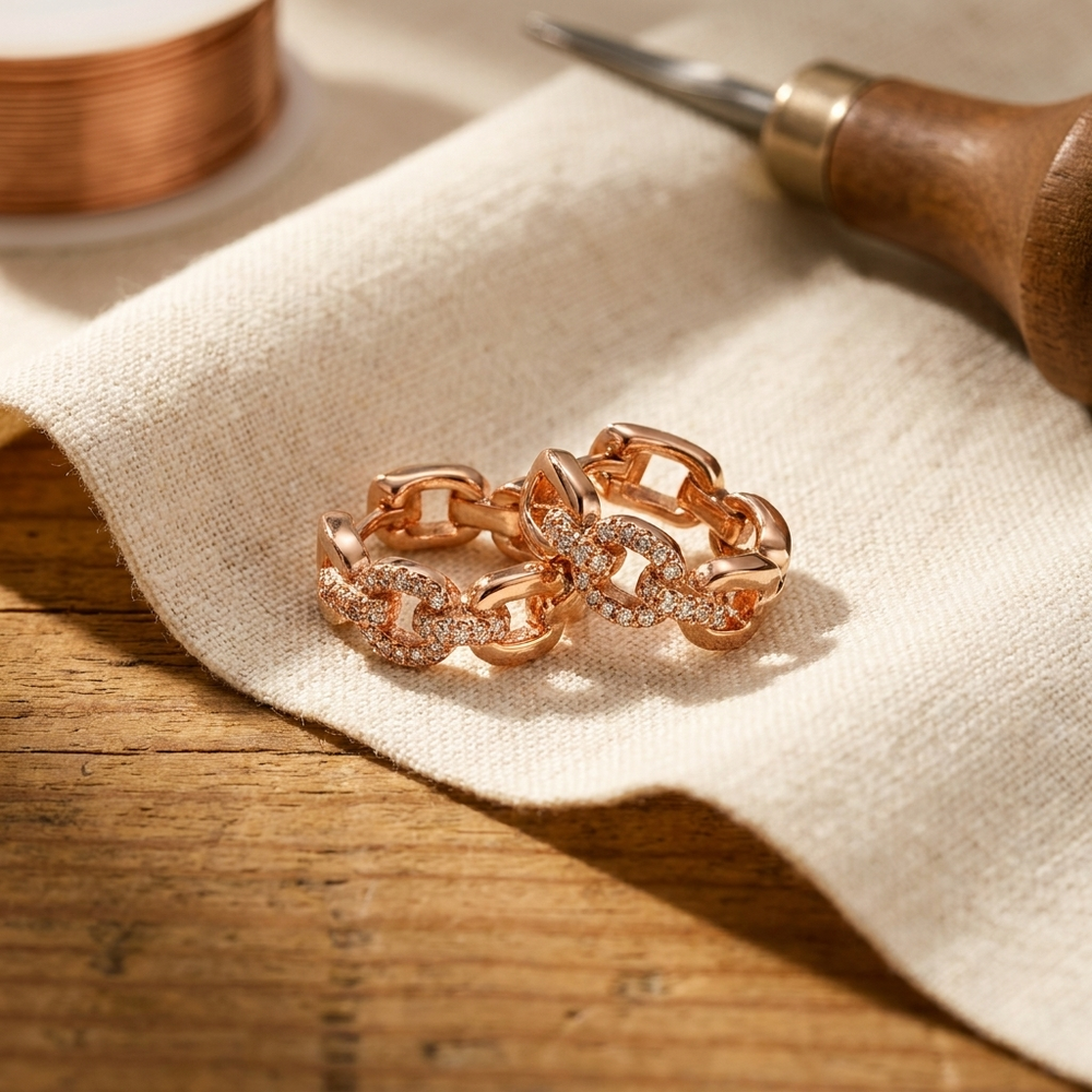 Clara's Tor Copper Earrings