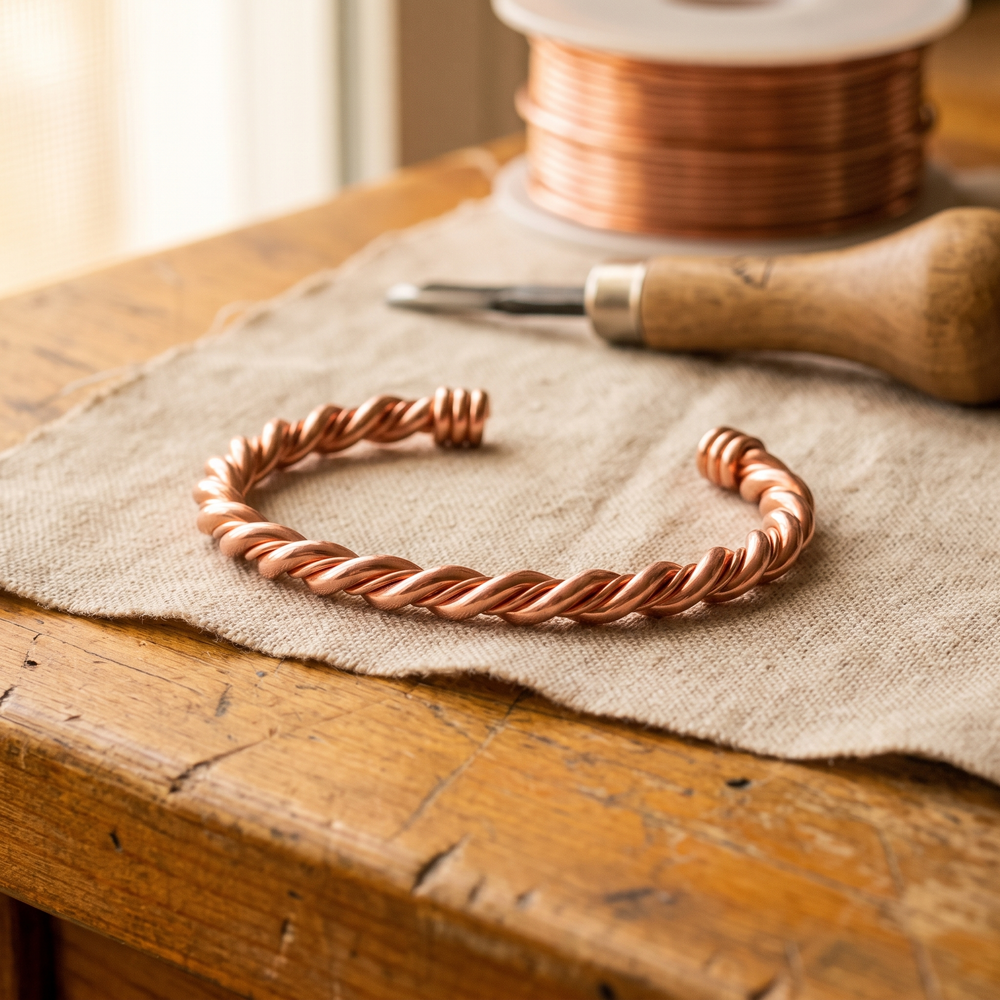 Clara's Tensor Copper Bracelet