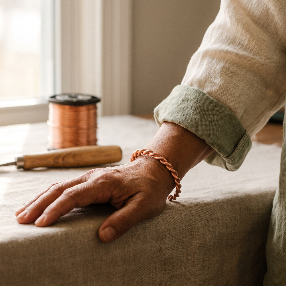 Clara's Tensor Copper Bracelet