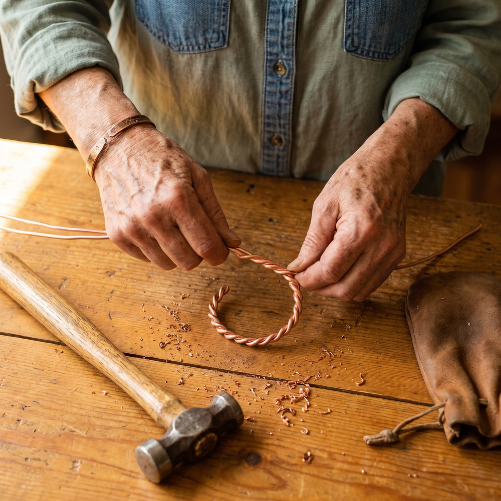 Clara's Tensor Copper Bracelet