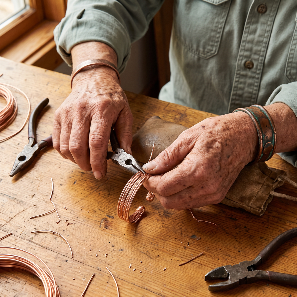 Clara's Swift Copper Bracelet