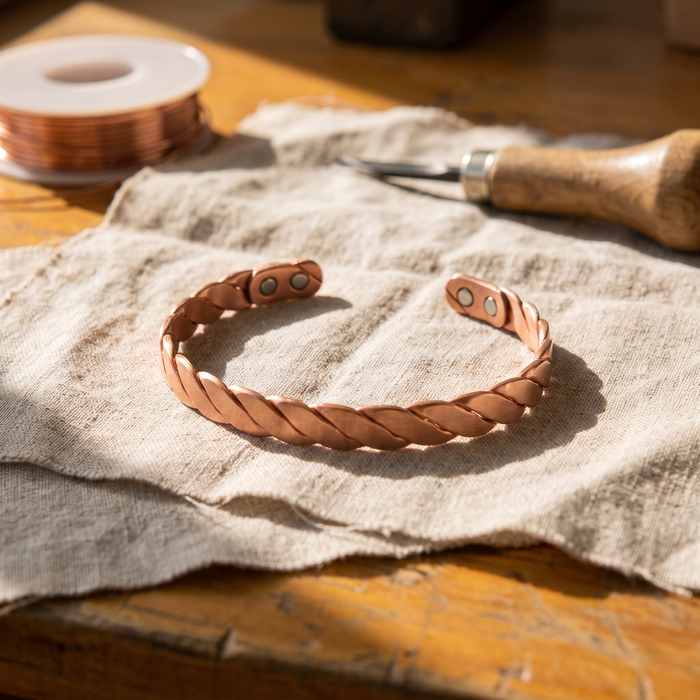 Clara's Reed Copper Bracelet