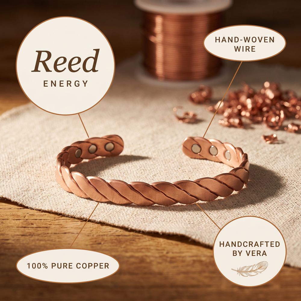 Clara's Reed Copper Bracelet