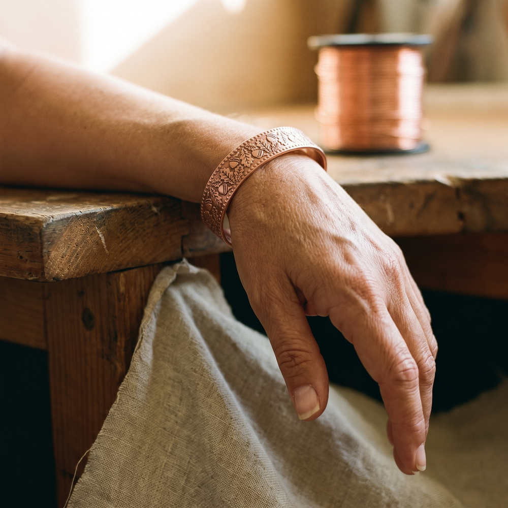 Clara's Timber Copper Bracelet