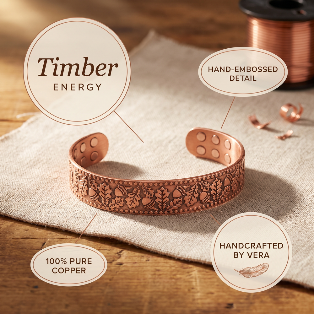 Clara's Timber Copper Bracelet
