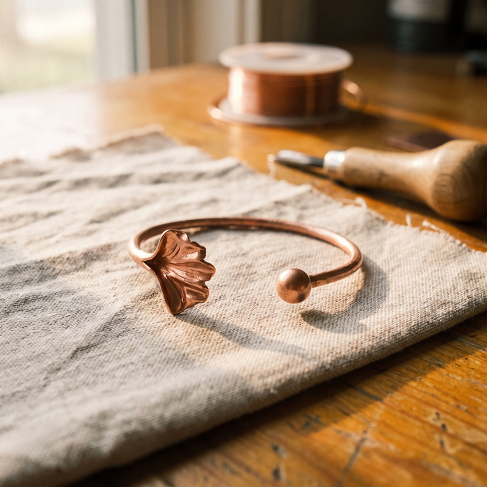 Clara's Shell Copper Bracelet