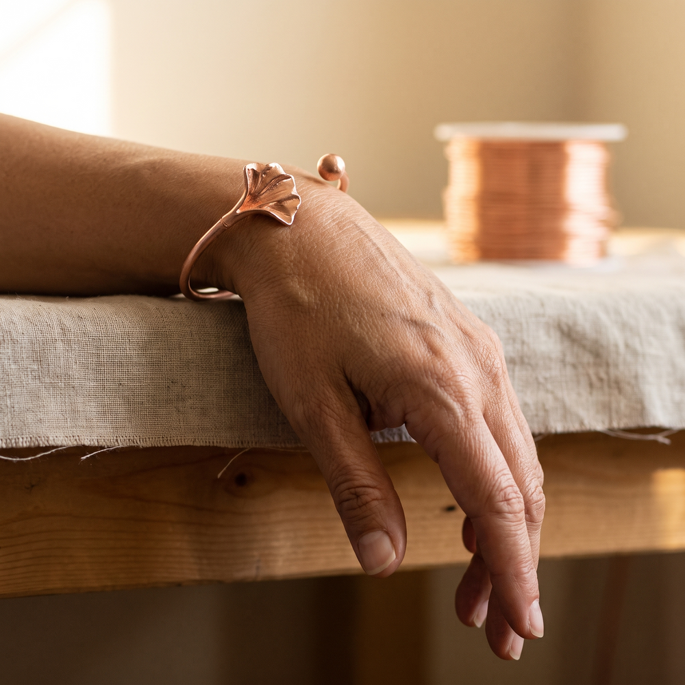 Clara's Shell Copper Bracelet