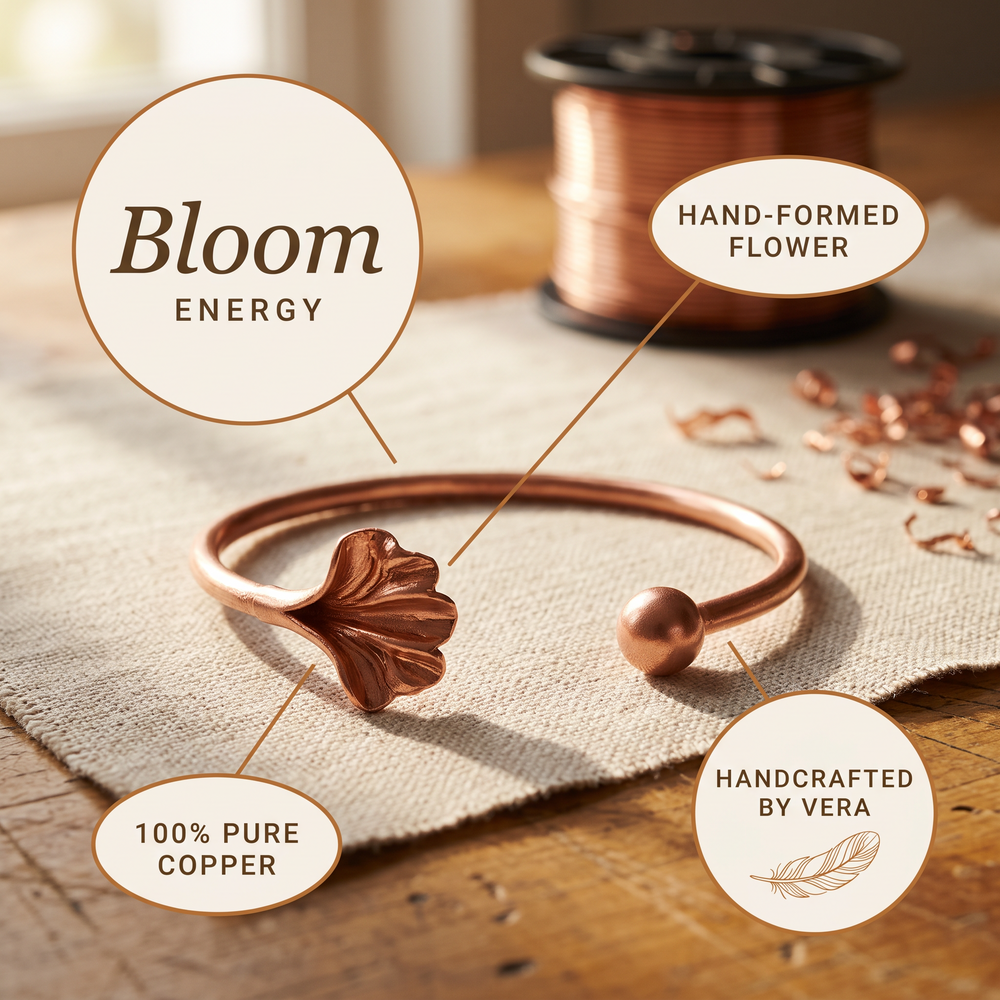 Clara's Shell Copper Bracelet