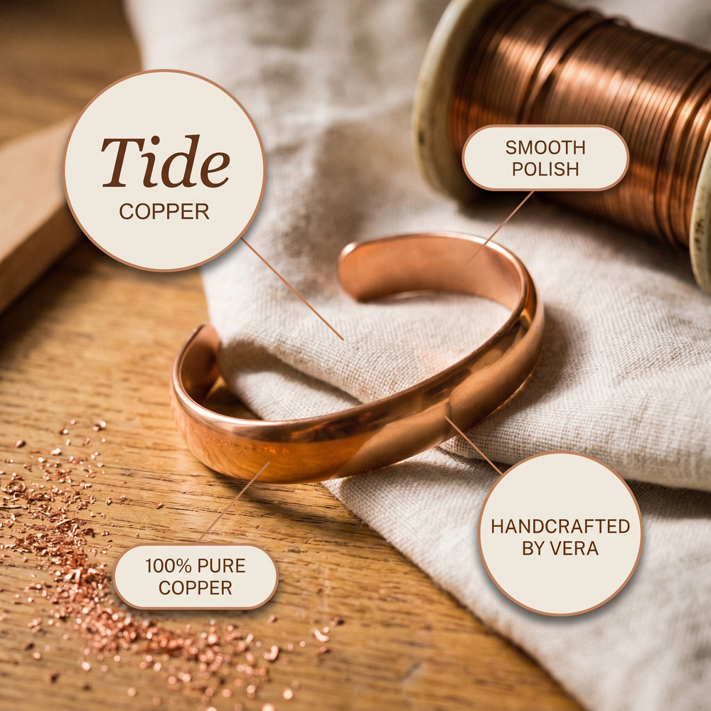 Clara's Tide Copper Bracelet