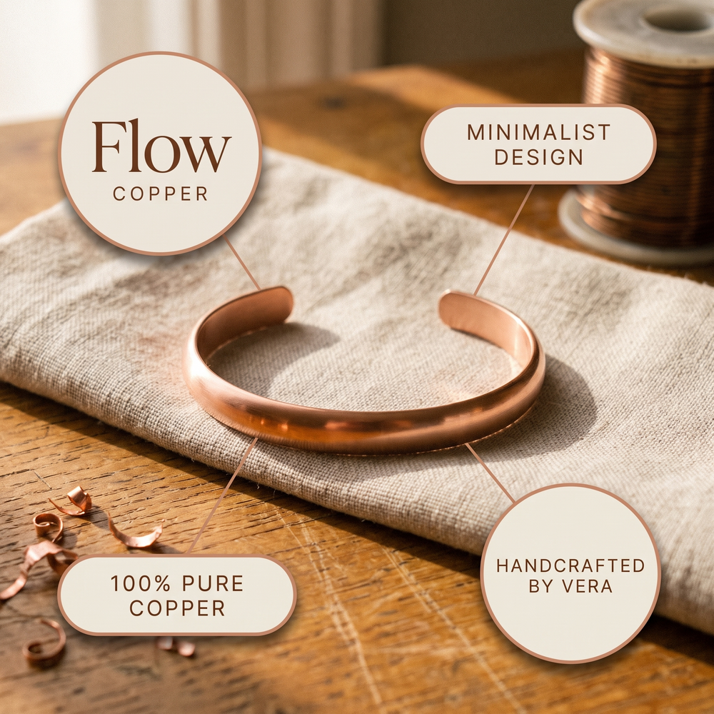 Vera's Flow Copper Bracelet