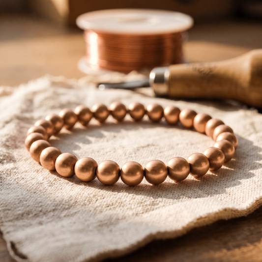 Vera's Bark Copper Bracelet